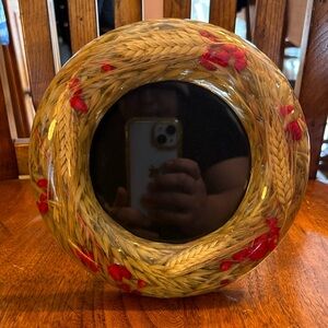 Vintage Riccardo Marzi Lucite Wheat Picture Frame
